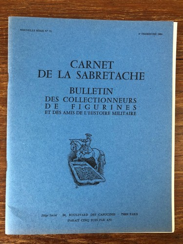 Carnet sabretache 75 - carnet, la