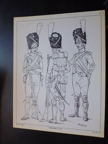 Engraving sabretache - engraving, b/w
