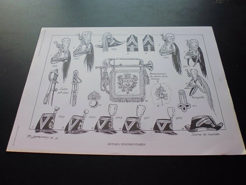 Engraving sabretache - engraving,