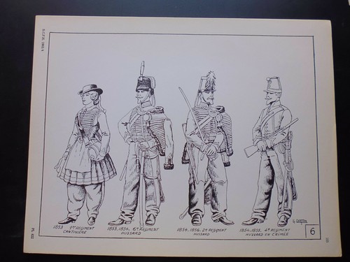 Engraving sabretache - engraving, b/w