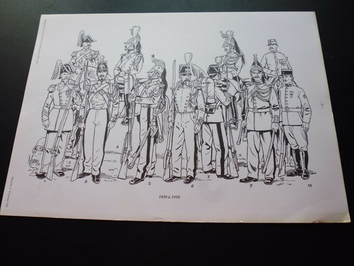 Engraving sabretache - engraving, b/w